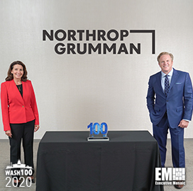 Kathy Warden, Chairman, CEO and President of Northrop Grumman, Receives Her Fifth Wash100 Award From Executive Mosaic CEO Jim Garrettson